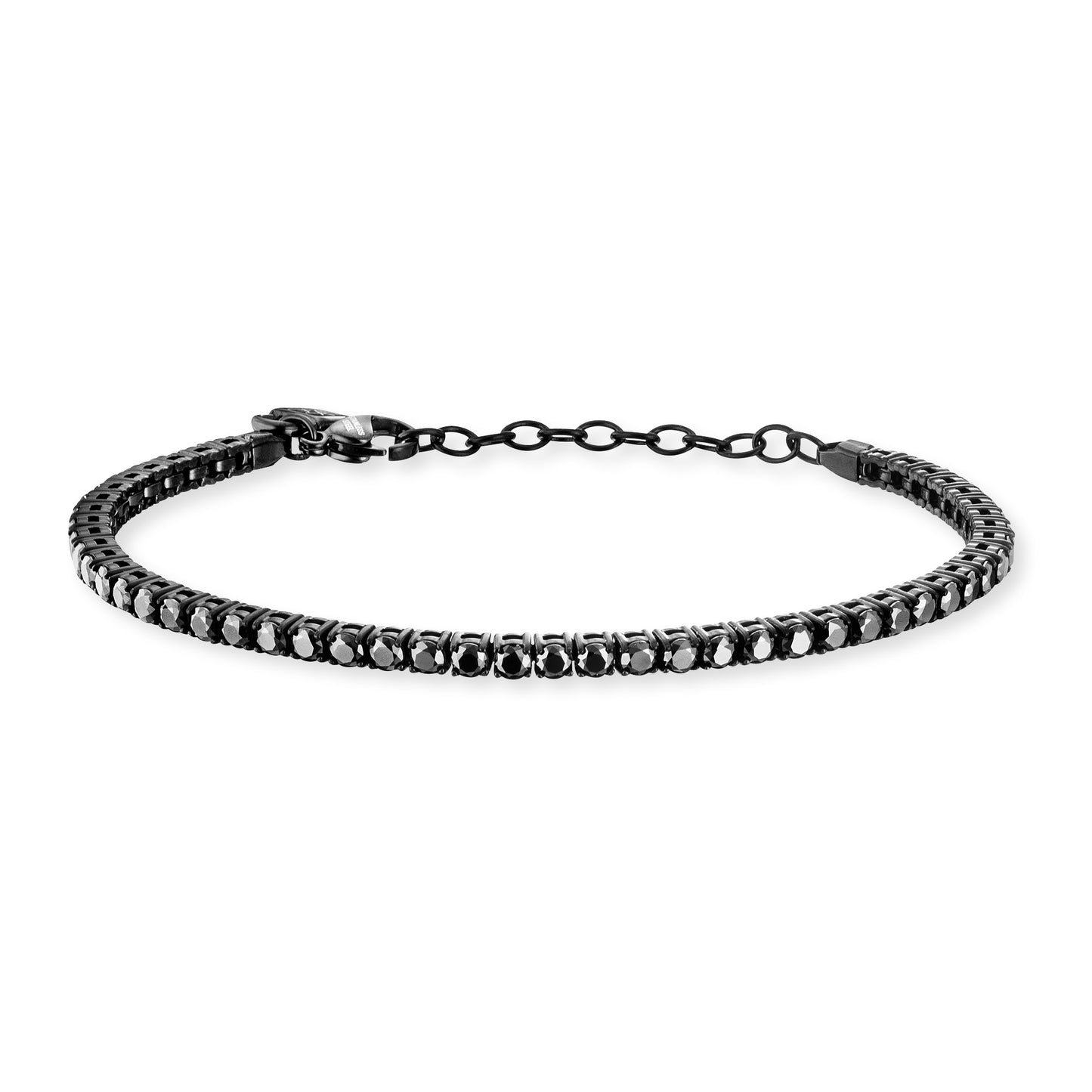 Tennisarmband Francesco in schwarz - SAVE BRAVE