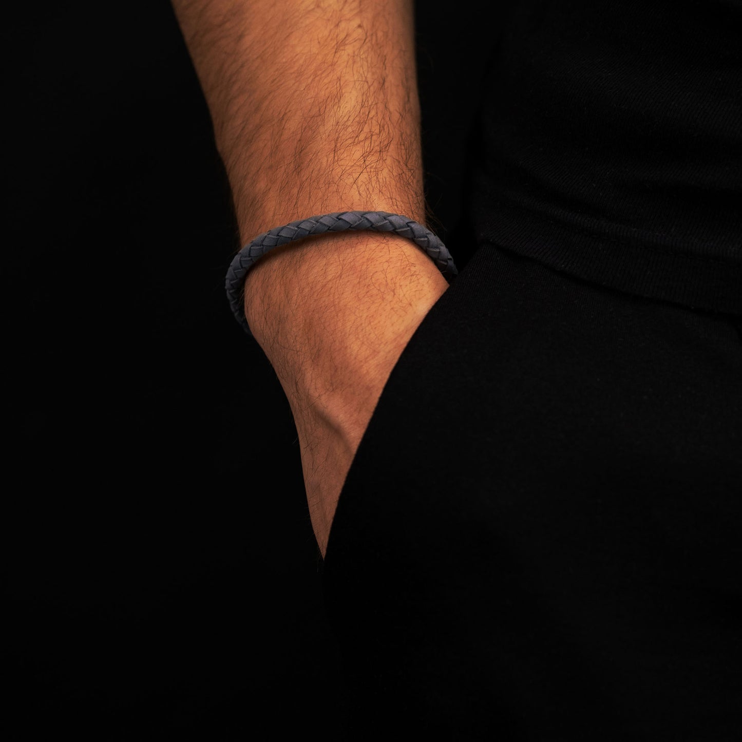 Lederarmband James - blau - SAVE BRAVE