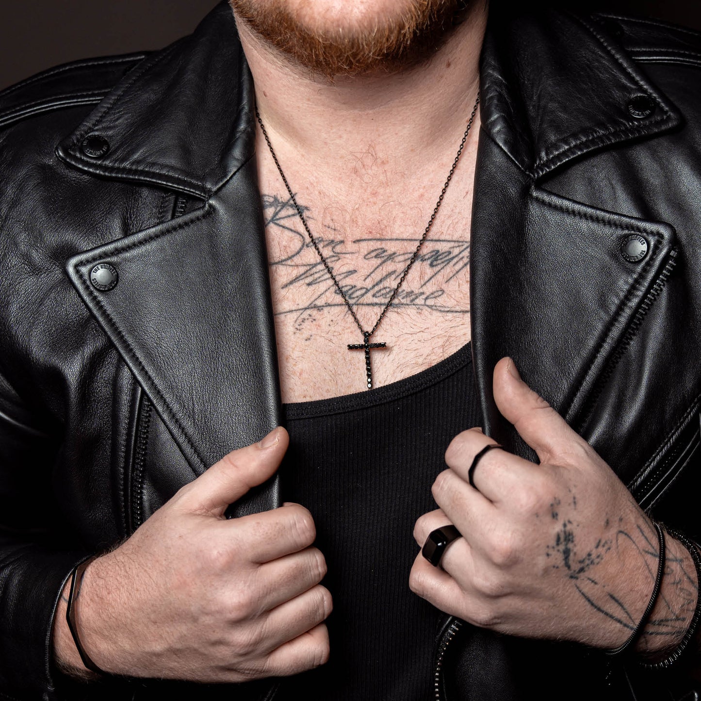 Halskette Francesco mit Stone Kreuz - SAVE BRAVE