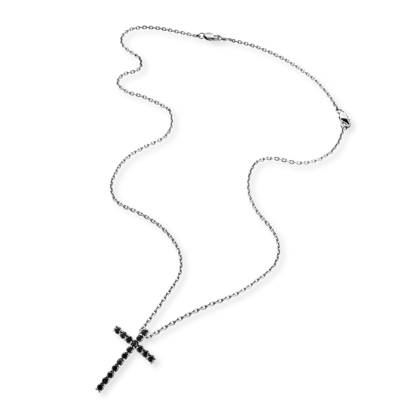 Halskette Francesco mit Stone Kreuz in silber - SAVE BRAVE
