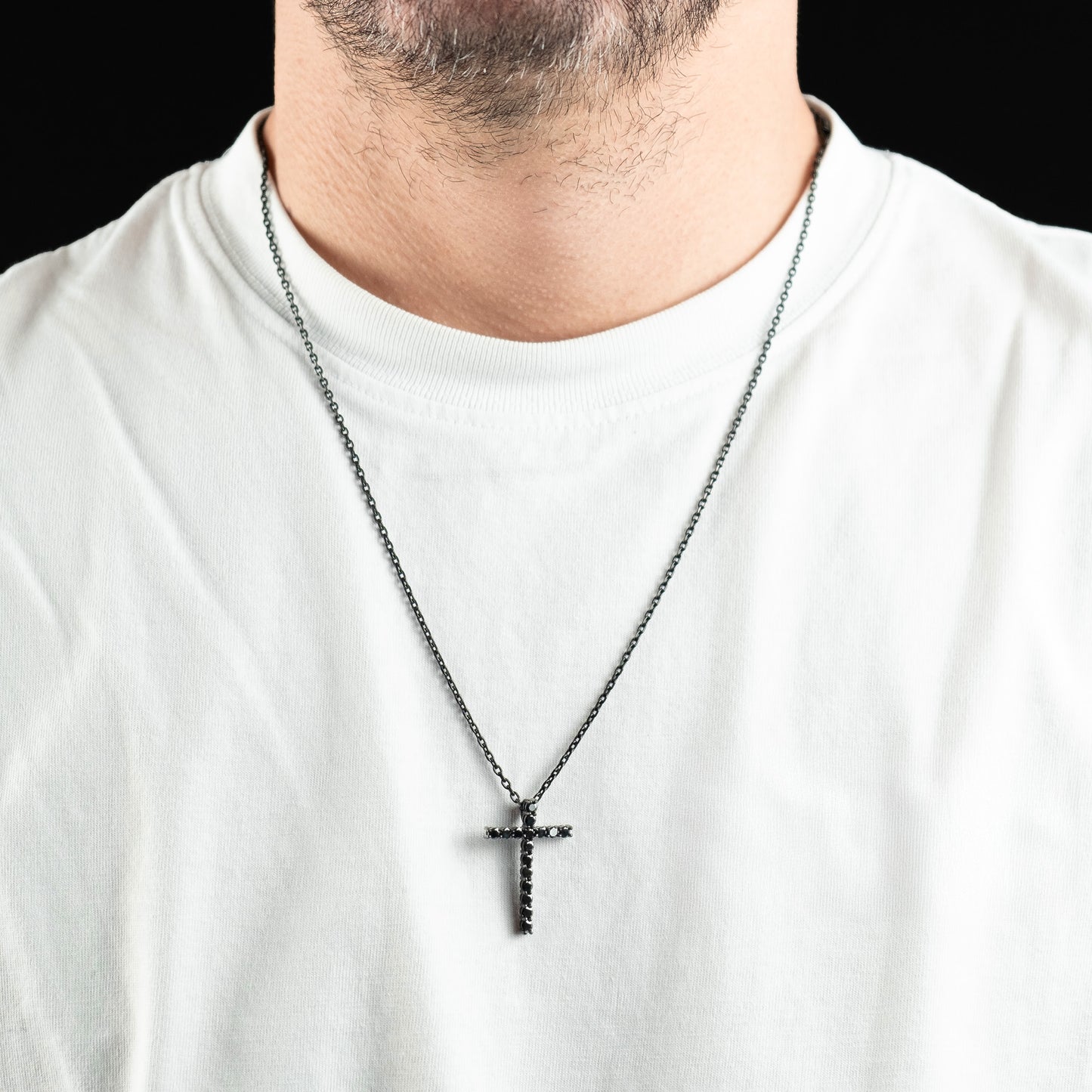 Halskette Francesco mit Stone Kreuz - SAVE BRAVE