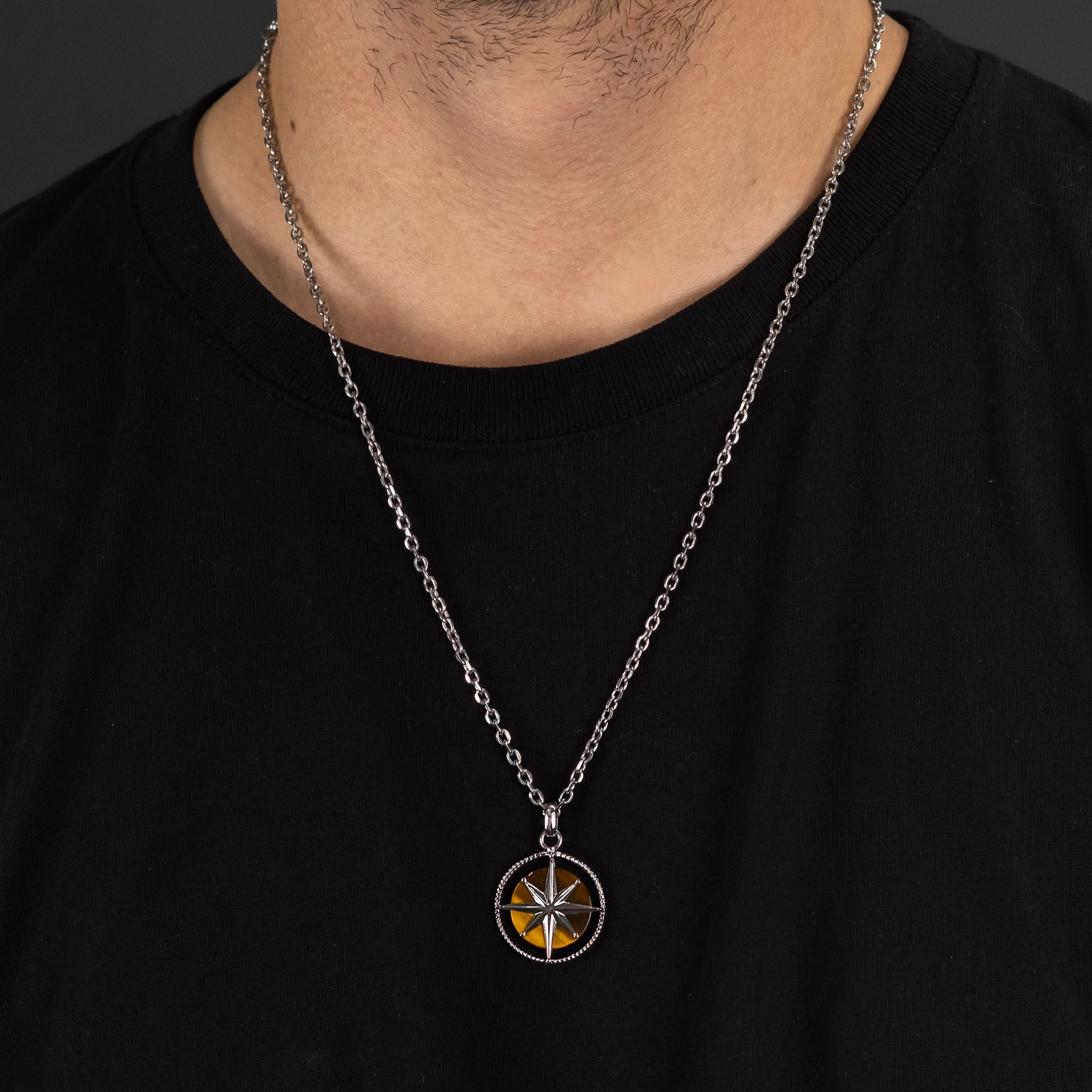 Kette Polar mit braunem Tigerauge - SAVE BRAVE