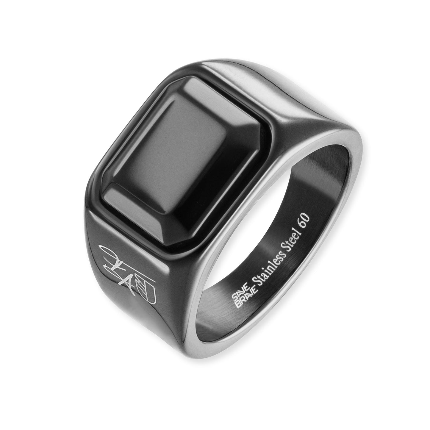 Ring Francesco mit Onyx - SAVE BRAVE