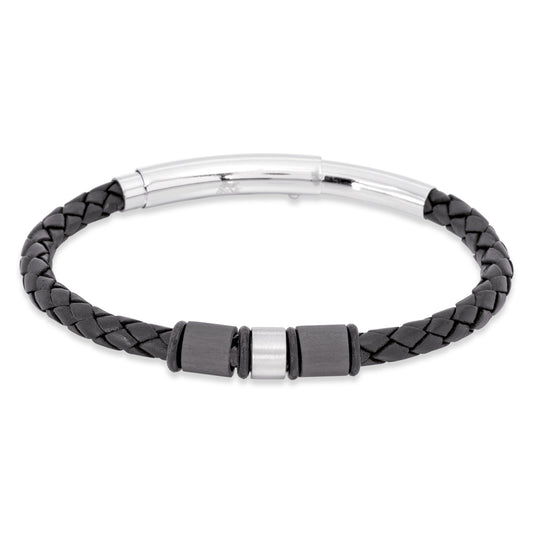 Lederarmband Ethan aus Leder & Edelstahl - Schmuckzeit Europe GmbH