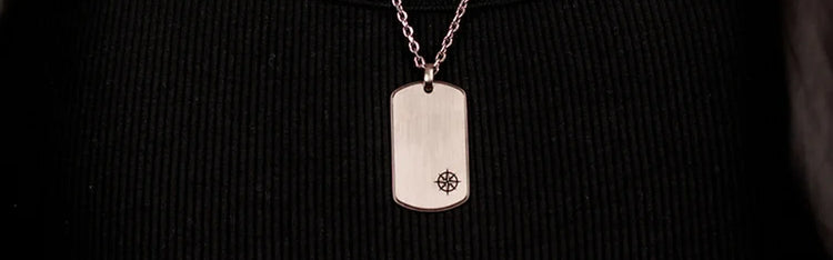 Identity Tags men's jewellery by SAVE BRAVE