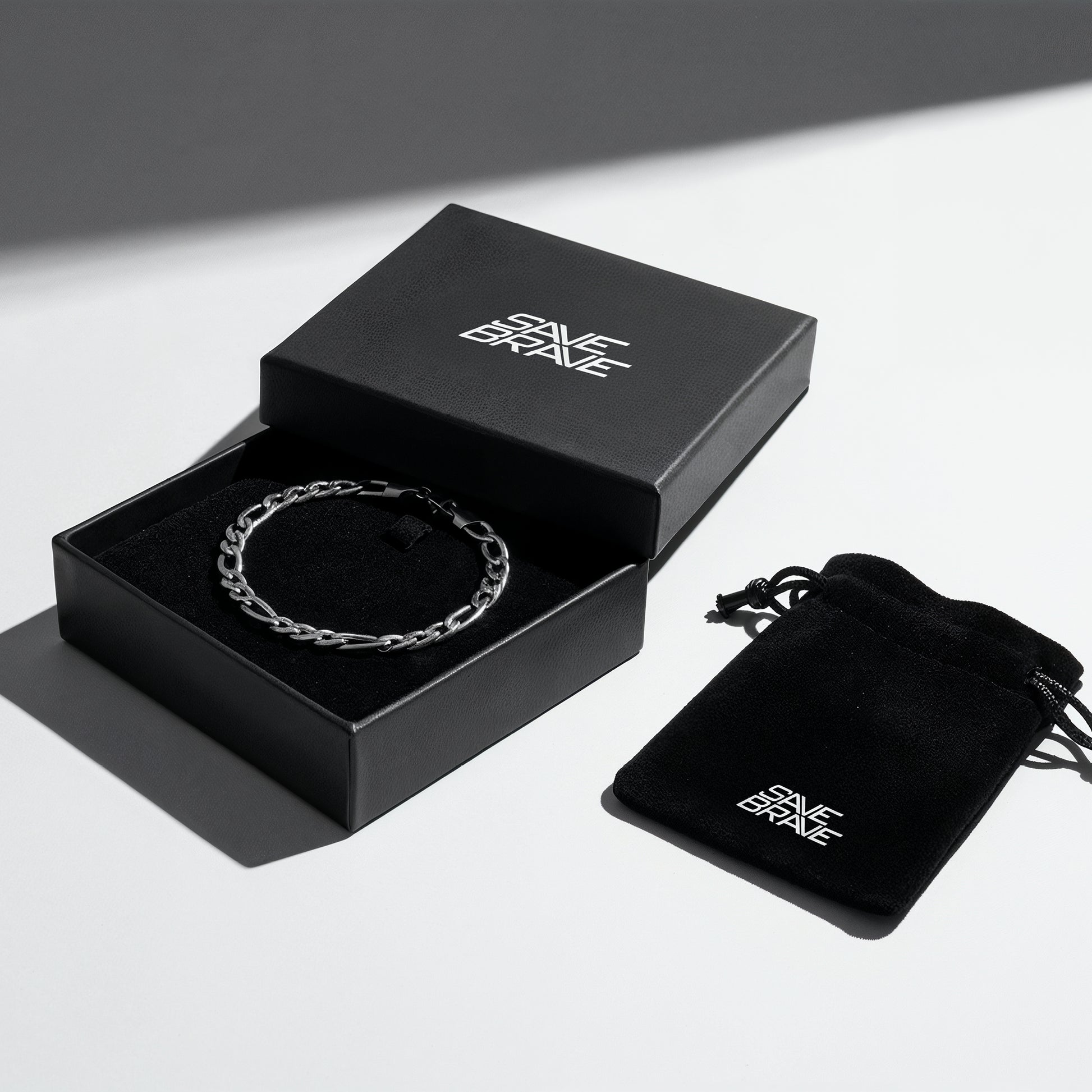 ARMBAND SNAKE FRANCESCO IN SILBER - SAVE BRAVE