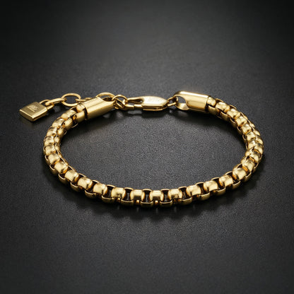 Armband Box-kette gold