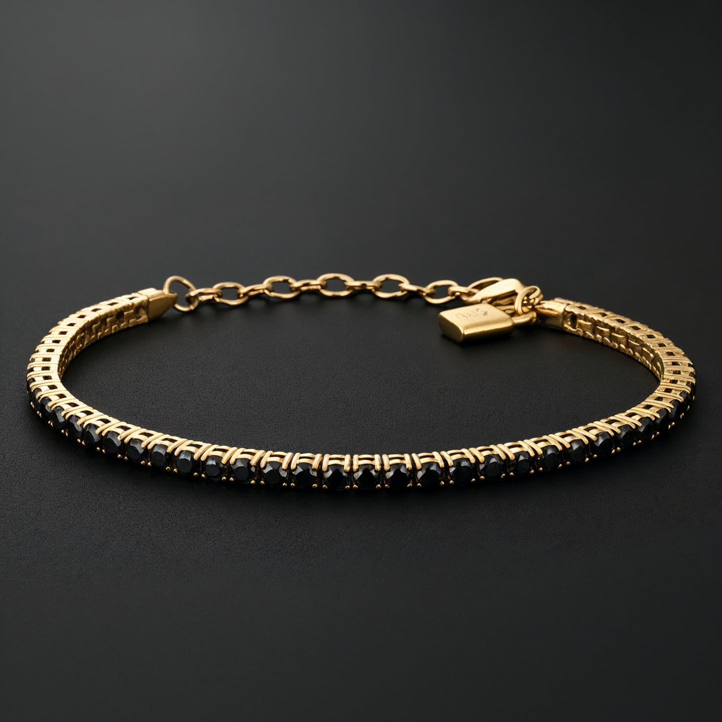 Armband Tennis Gold mit Zirkonia