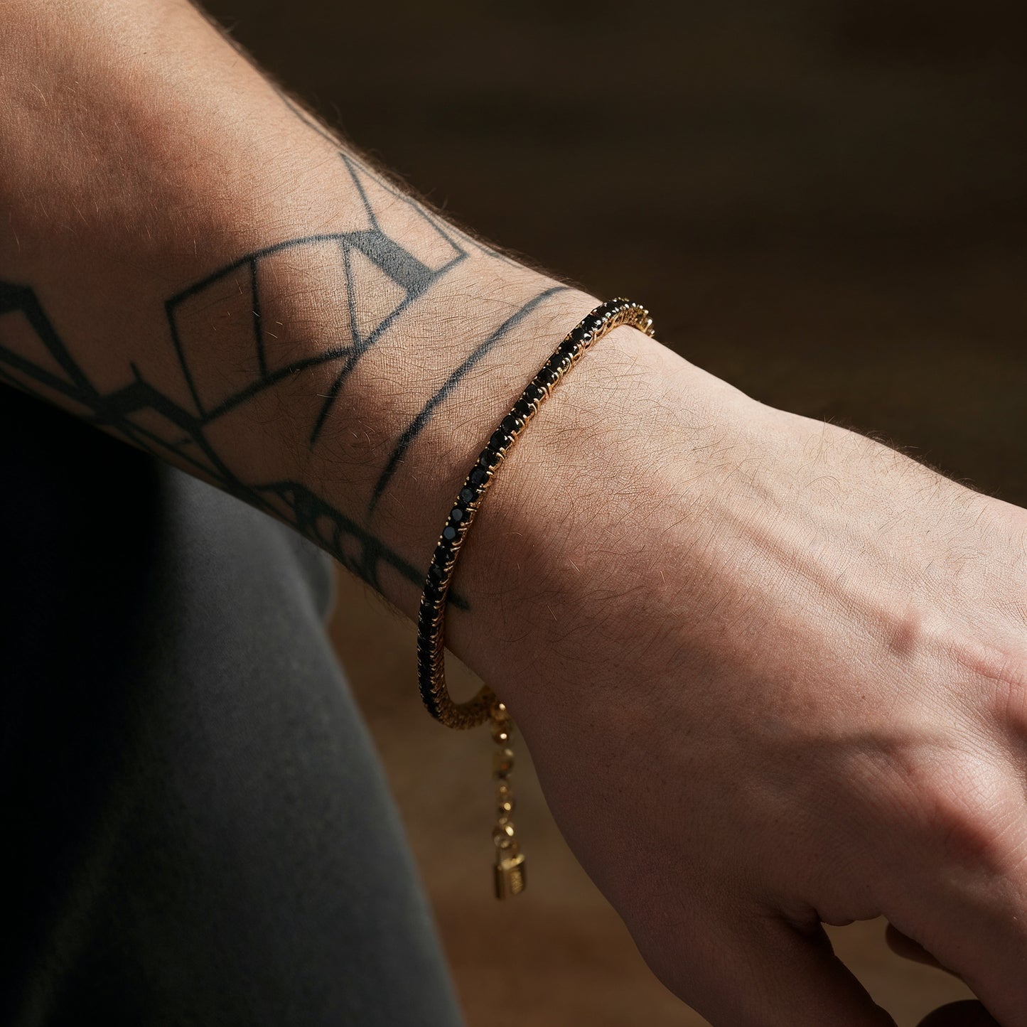 Armband Tennis Gold mit Zirkonia