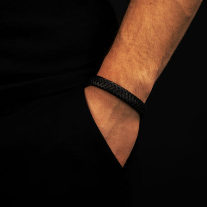 Geflochtenes Lederarmband Harry - SAVE BRAVE