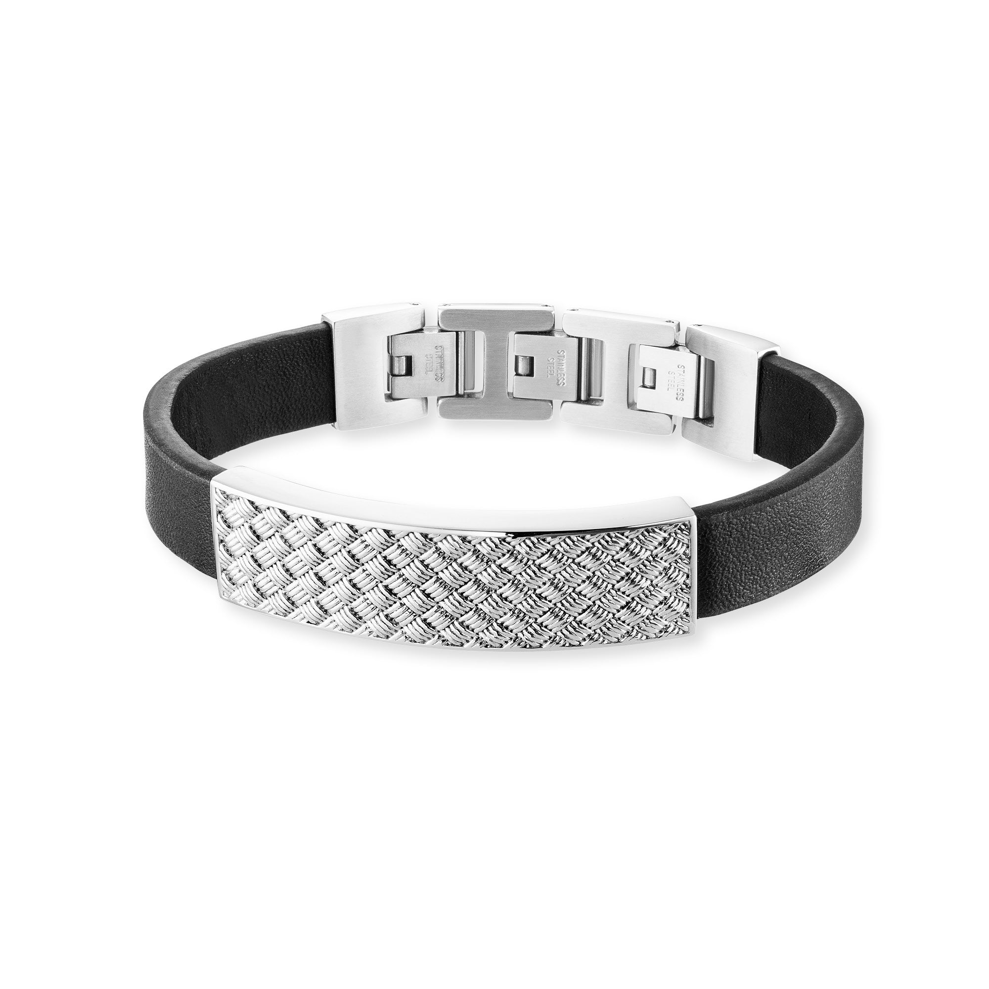 Save Brave Armband Weave mit glänzendem Webmuster