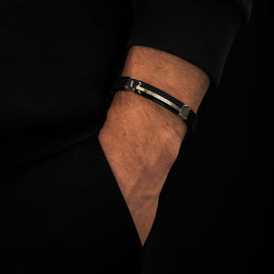 Armband Xray aus Kautschuk & Edelstahl - SAVE BRAVE