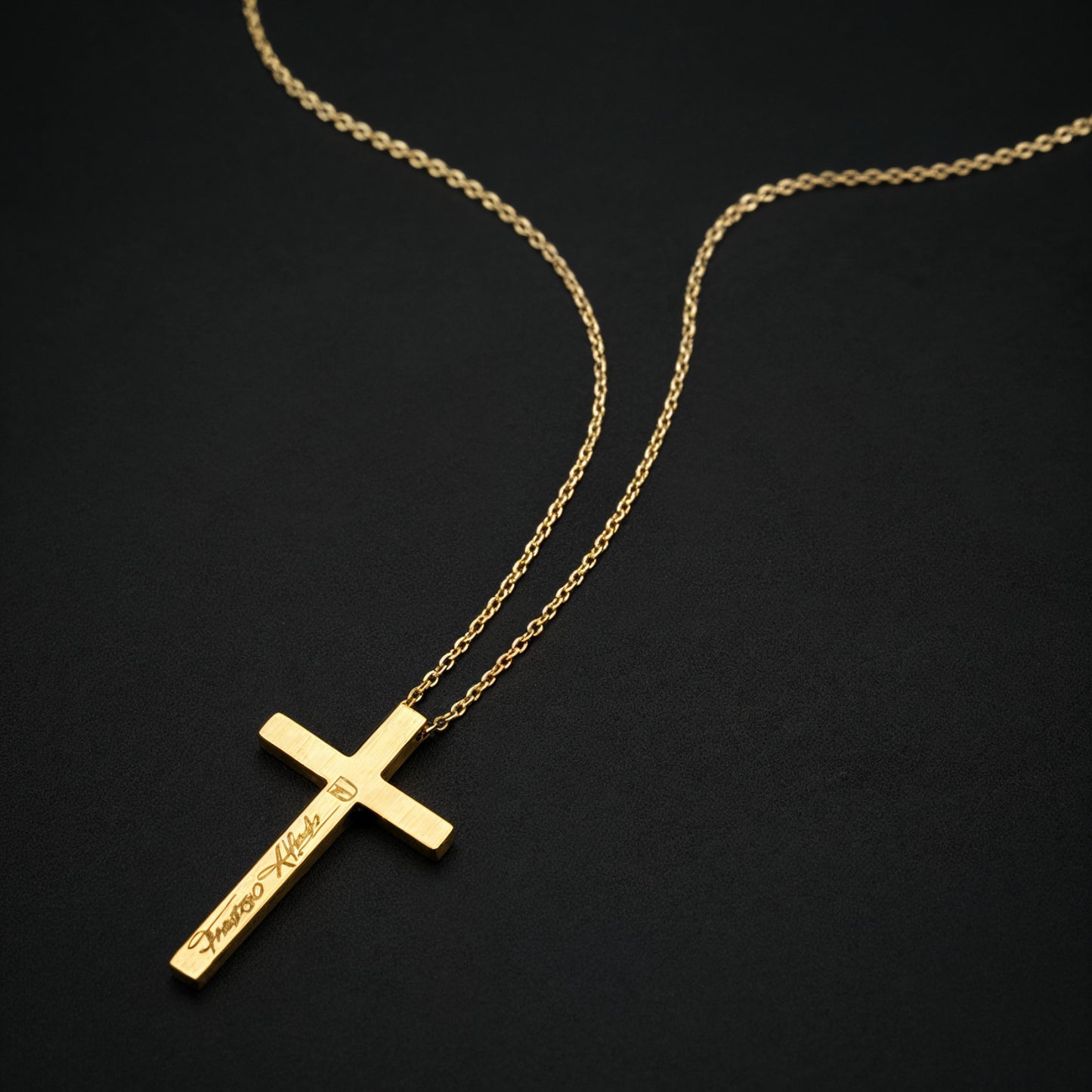 Halskette Kreuz Gold