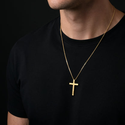 Halskette Kreuz Gold