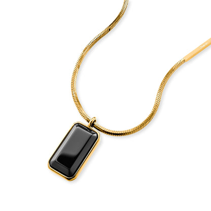 Halskette Onyx Gold