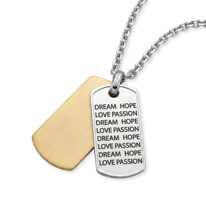 Kette Hope Edelstahl IP Bicolor