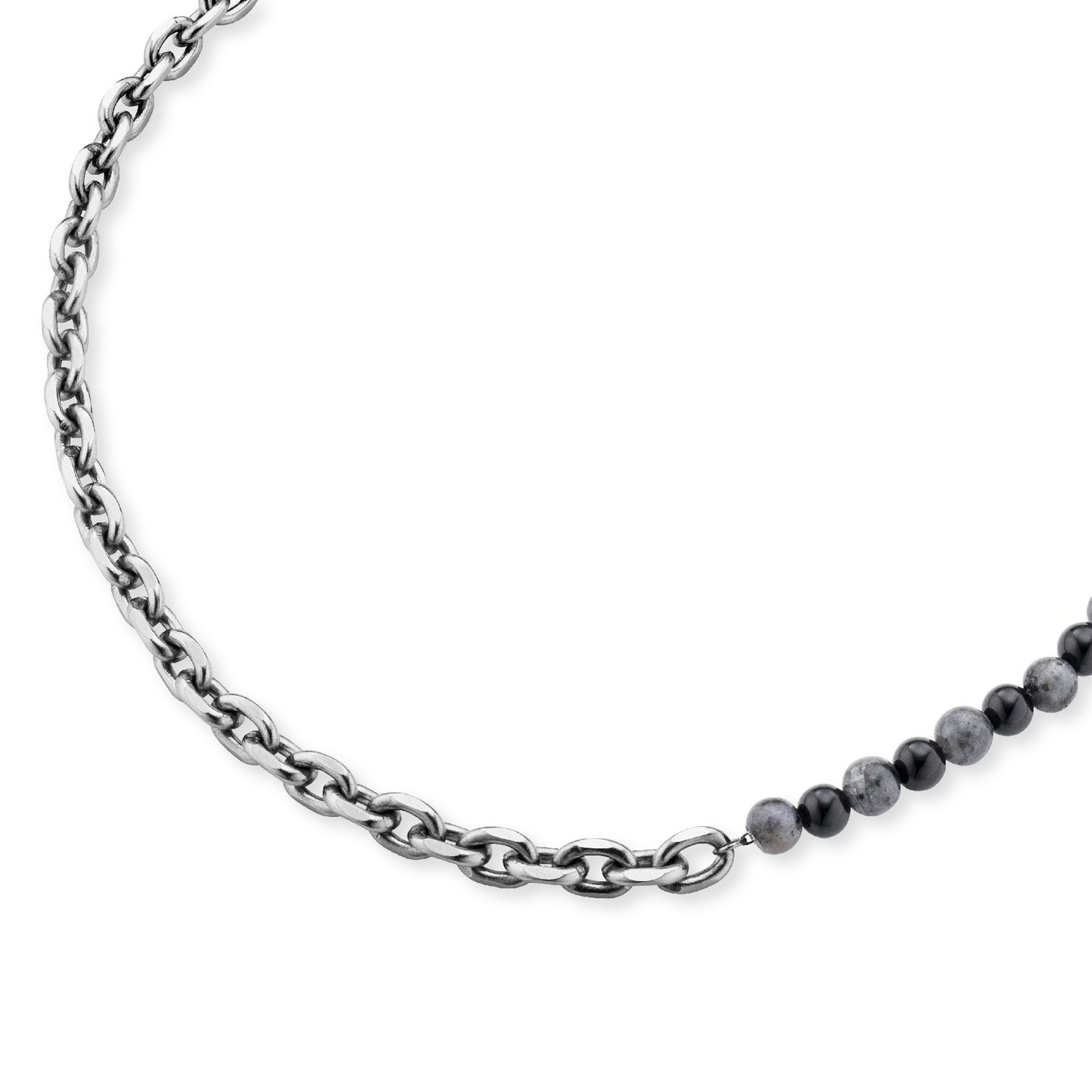 Kette Ankerkette mit Onyx und Achat