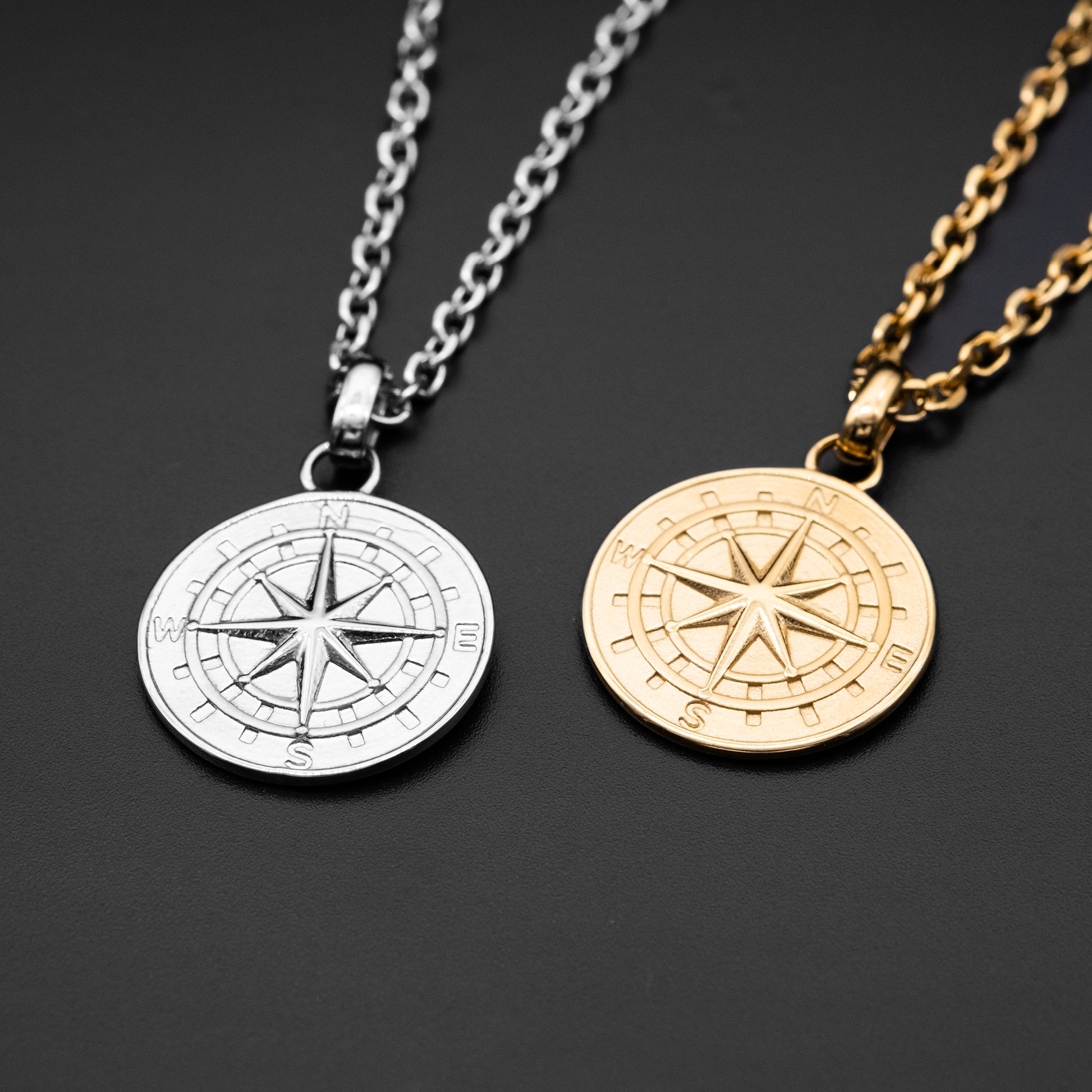 Halskette Polar Kompass Gold - SAVE BRAVE