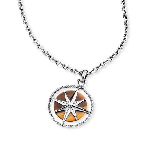 Kette Polar mit braunem Tigerauge - SAVE BRAVE