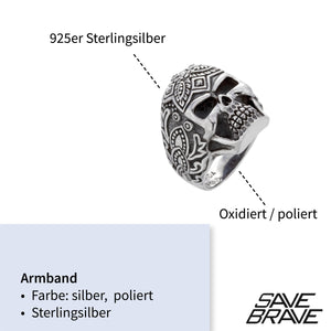 Silberring Totenkopf - Schmuckzeit Europe GmbH