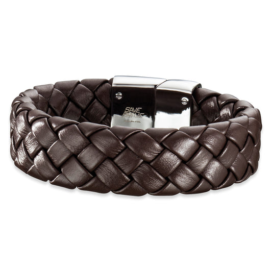 Lederarmband Kilo aus Leder & Edelstahl - Schmuckzeit Europe GmbH